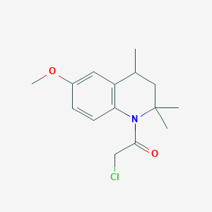 1-(Chloroacetyl)-6-methoxy-2,2,4-trimethyl-1,2,3,4-tetrahydroquinoline图片