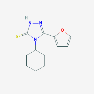 4-Cyclohexyl-5-(furan-2-yl)-4H-1,2,4-triazole-3-thiol图片