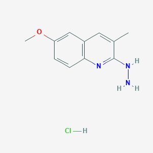 2-Hydrazino-6-methoxy-3-methylquinoline Hydrochloride图片