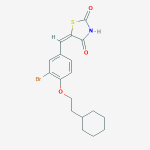 5-[[3-Bromo-4-(2-cyclohexylethoxy)phenyl]methylene]-2,4-thiazolidinedione图片