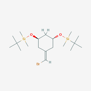 (1R,3R)-5-(Bromomethylene)-1,3-bis(tert-butyldimethylsilyloxy)cyclohexane图片