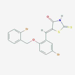 5-[[5-Bromo-2-[(2-bromophenyl)methoxy]phenyl]methylene]-2-thioxo-4-thiazolidinone图片