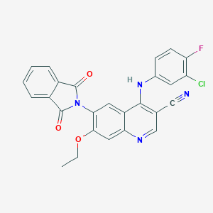 3-Cyano-4-(3-chloro-4-fluoroanilino)-7-ethoxy-6-(phthalimidyl)quinoline图片