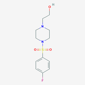 2-{4-[(4-Fluorophenyl)sulfonyl]piperazino}-1-ethanol图片