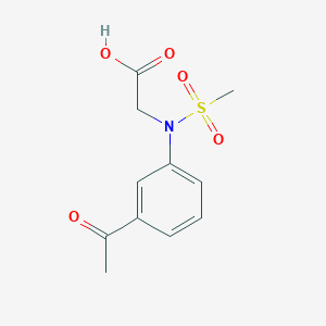 N-(3-Acetylphenyl)-N-(methylsulfonyl)glycine图片