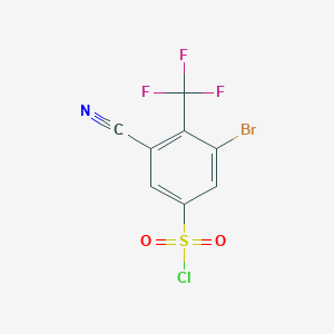 3-Bromo-5-cyano-4-(trifluoromethyl)benzenesulfonyl chloride图片