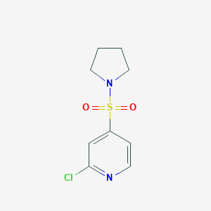 2-Chloro-4-(pyrrolidine-1-sulfonyl)pyridine图片