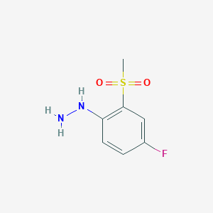 1-[4-Fluoro-2-(methylsulfonyl)phenyl]hydrazine图片