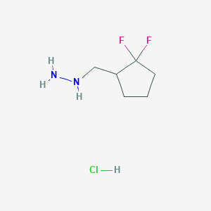 [(2,2-difluorocyclopentyl)methyl]hydrazine hydrochloride图片