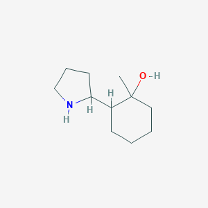 1-methyl-2-(pyrrolidin-2-yl)cyclohexan-1-ol图片