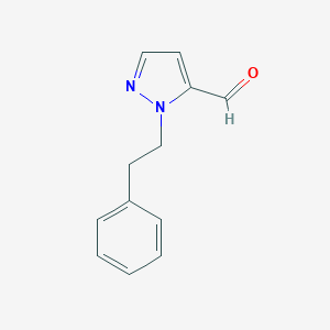 1-(2-phenylethyl)-1H-pyrazole-5-carbaldehyde图片