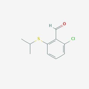 2-chloro-6-(propan-2-ylsulfanyl)benzaldehyde图片