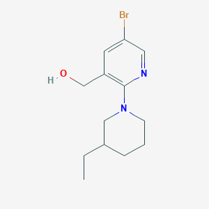 [5-bromo-2-(3-ethylpiperidin-1-yl)pyridin-3-yl]methanol图片