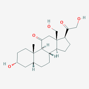 (3α,5β)-3,18,21-Trihydroxypregnane-11,20-dione图片