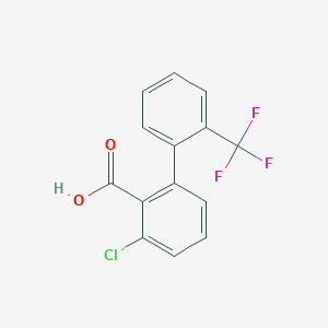 6-Chloro-2-(2-trifluoromethylphenyl)benzoic acid图片