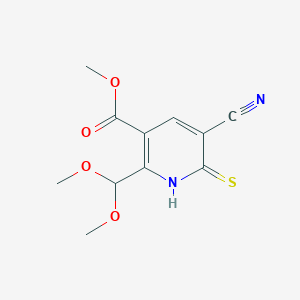 5-Cyano-2-dimethoxymethyl-6-mercapto-nicotinic acidmethylester图片