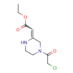 ethyl2-[4-(2-chloroacetyl)piperazin-2-ylidene]acetate图片
