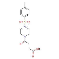 4-[4-(4-methylbenzenesulfonyl)piperazin-1-yl]-4-oxobut-2-enoicacid图片