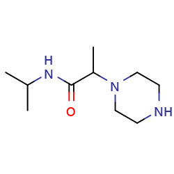 2-(piperazin-1-yl)-N-(propan-2-yl)propanamide图片