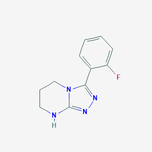 3-(2-Fluorophenyl)-5H,6H,7H,8H-[1,2,4]triazolo[4,3-a]pyrimidine图片