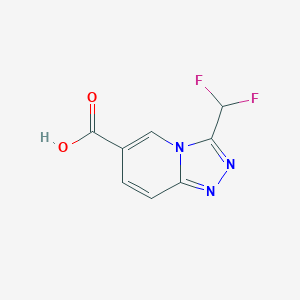 3-(Difluoromethyl)-[1,2,4]triazolo[4,3-a]pyridine-6-carboxylic Acid图片