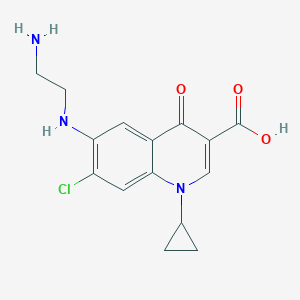6-[(2-Aminoethyl)amino]-7-chloro-1-cyclopropyl-1,4-dihydro-4-oxo-quinoline-3-carboxylic Acid图片
