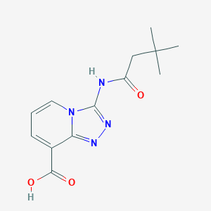 3-[(3,3-dimethylbutanoyl)amino][1,2,4]triazolo[4,3-a]pyridine-8-carboxylic acid图片