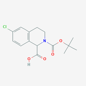 2-Boc-6-chloro-3,4-dihydro-1H-isoquinoline-1-carboxylic AcidͼƬ