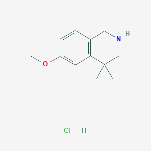 6'-methoxy-2',3'-dihydro-1'H-spiro[cyclopropane-1,4'-isoquinoline] Hydrochloride图片