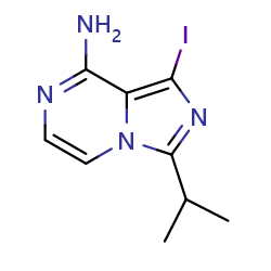 1-iodo-3-(propan-2-yl)imidazo[1,5-a]pyrazin-8-amine图片