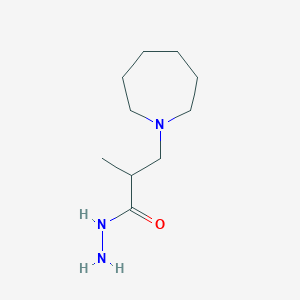 3-(azepan-1-yl)-2-methylpropanehydrazide图片
