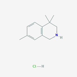 4,4,7-trimethyl-1,2,3,4-tetrahydroisoquinoline hydrochloride图片