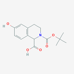 2-Boc-6-hydroxy-1,2,3,4-tetrahydro-isoquinoline-1-carboxylic acid图片