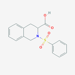 2-(Benzenesulfonyl)-1,2,3,4-tetrahydroisoquinoline-3-carboxylic Acid图片