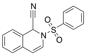 2-(Benzenesulfonyl)-1,2-dihydroisoquinoline-1-carbonitrile图片