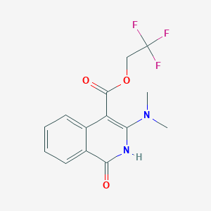 2,2,2-trifluoroethyl 3-(dimethylamino)-1-oxo-1,2-dihydroisoquinoline-4-carboxylate图片