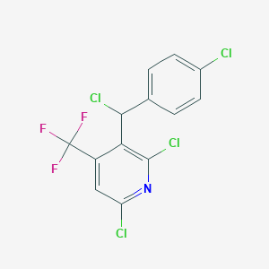 2,6-Dichloro-3-[chloro-(4-chloro-phenyl)-methyl]-4-trifluoromethyl-pyridineͼƬ
