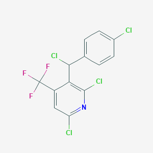 2,6-Dichloro-3-[chloro-(4-chloro-phenyl)-methyl]-4-trifluoromethyl-pyridine图片