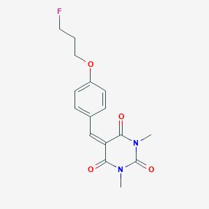 5-{[4-(3-Fluoropropoxy)phenyl]methylene}-1,3-dimethyl-2,4,6(1H,3H,5H)-pyrimidinetrione图片
