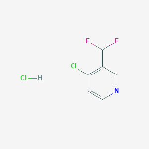 4-Chloro-3-(difluoromethyl)pyridine hydrochloride图片