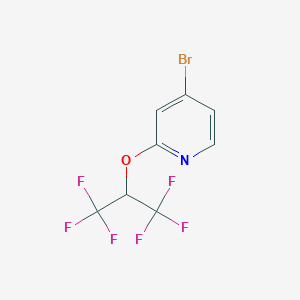 4-Bromo-2-(1,1,1,3,3,3-hexafluoropropan-2-yloxy)pyridine图片