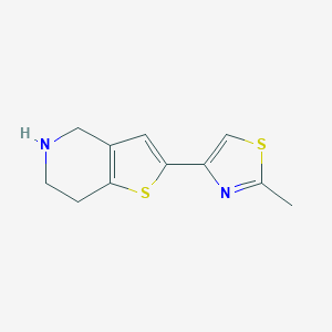 2-methyl-4-{4H,5H,6H,7H-thieno[3,2-c]pyridin-2-yl}-1,3-thiazole图片