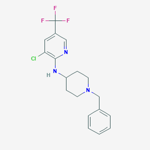 N-(1-Benzylpiperidin-4-yl)-3-chloro-5-(trifluoromethyl)pyridin-2-amine图片