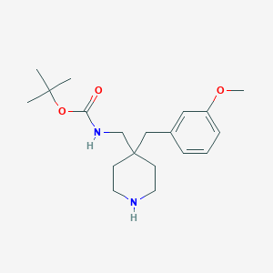 tert-Butyl [4-(3-methoxybenzyl)piperidin-4-yl]methylcarbamate图片