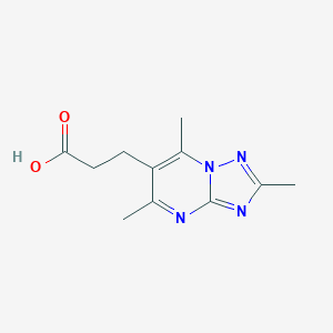 3-(2,5,7-Trimethyl-[1,2,4]triazolo[1,5-a]-pyrimidin-6-yl)-propionic acid图片