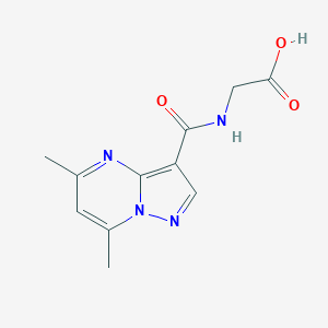 2-({5,7-Dimethylpyrazolo[1,5-a]pyrimidin-3-yl}formamido)acetic Acid图片