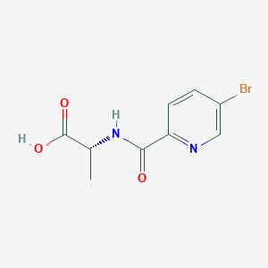 (2R)-2-[(5-bromopyridin-2-yl)formamido]propanoic acid图片