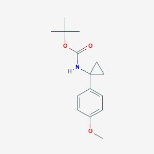 tert-Butyl N-[1-(4-methoxyphenyl)cyclopropyl]carbamate图片