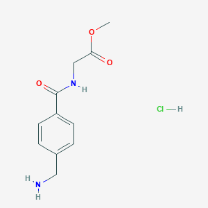 Methyl 2-{[4-(Aminomethyl)phenyl]formamido}acetate Hydrochloride图片
