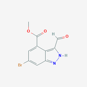 Methyl 6-Bromo-3-formyl-1H-indazole-4-carboxylate图片